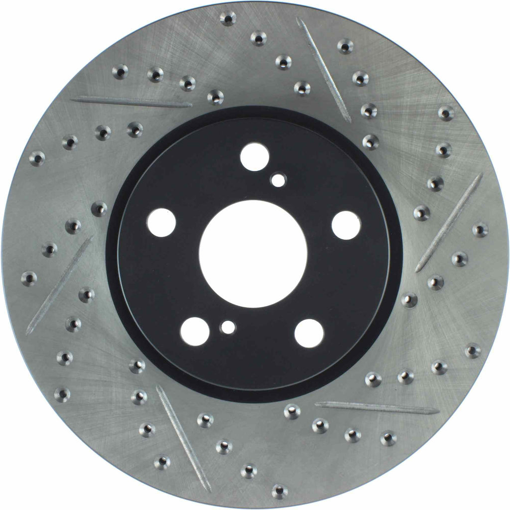 StopTech Sport Cryo Drilled & Slotted Brake Rotor; Front Left (275 mm) - Centric Parts 127.44160CL