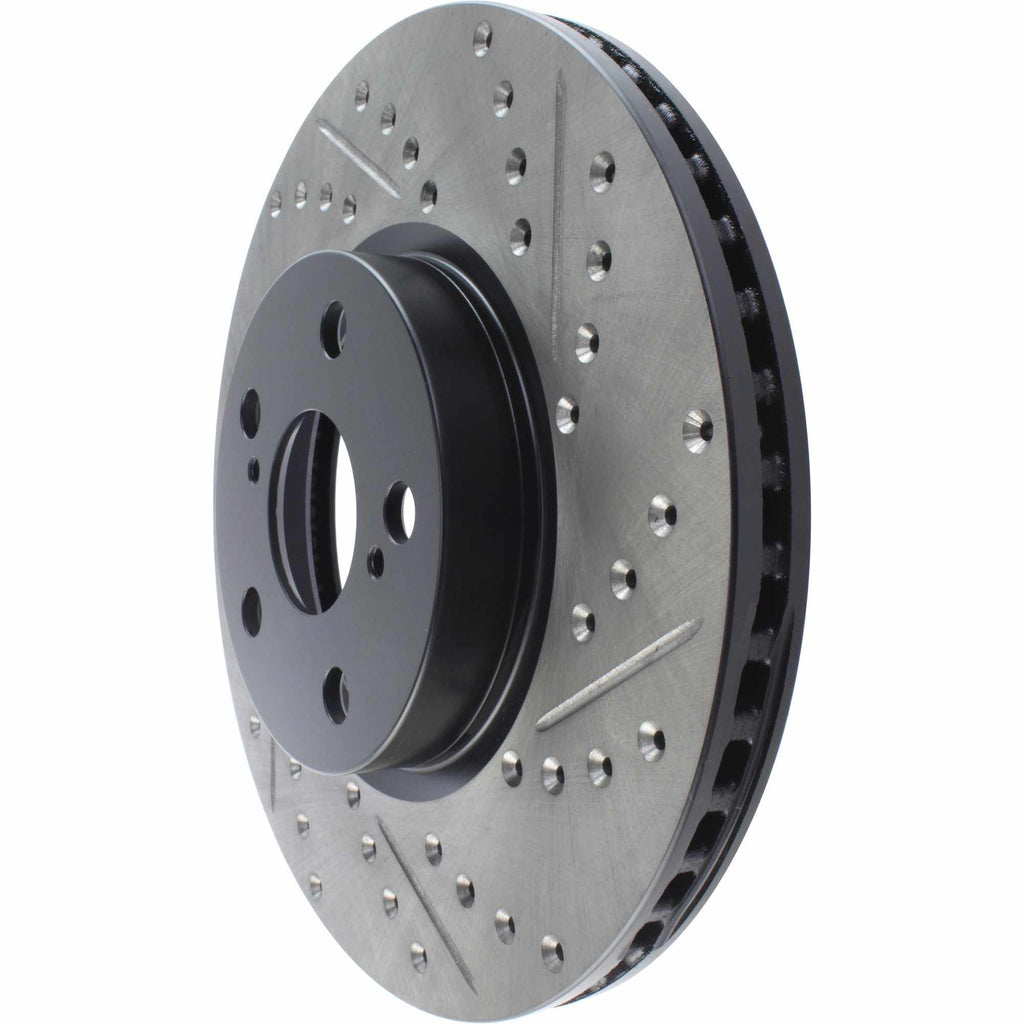 StopTech Sport Cryo Drilled & Slotted Brake Rotor; Front Left (275 mm) - Centric Parts 127.44160CL