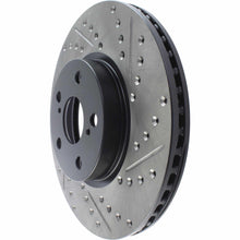 Load image into Gallery viewer, StopTech Sport Cryo Drilled &amp; Slotted Brake Rotor; Front Left (275 mm) - Centric Parts 127.44160CL