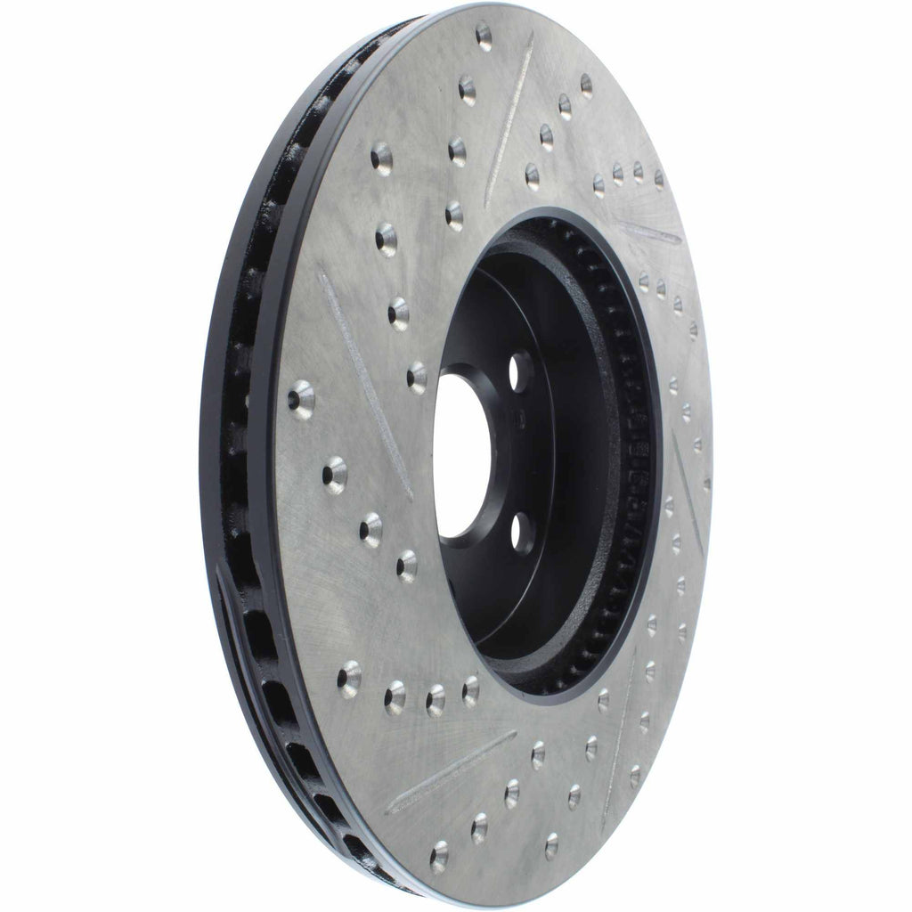 StopTech Sport Cryo Drilled & Slotted Brake Rotor; Front Left (275 mm) - Centric Parts 127.44160CL