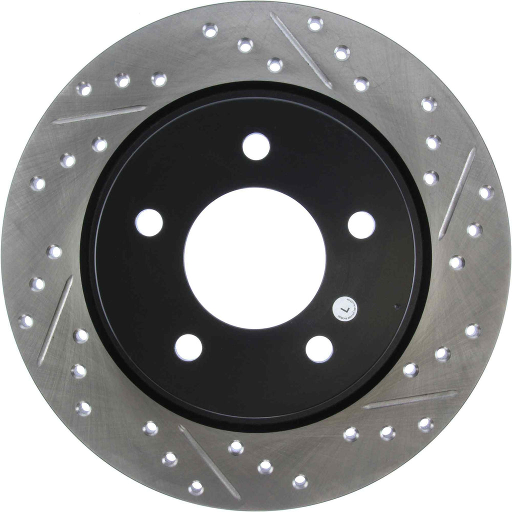 StopTech Sport Drilled & Slotted Brake Rotor; Rear Left (280 mm) - Centric Parts 127.45067L