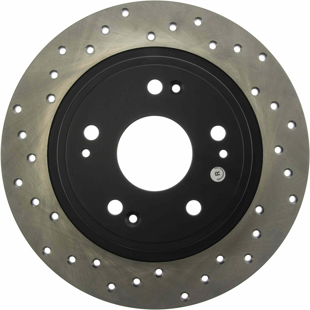 StopTech Sport Cross Drilled Brake Rotor; Rear Right (282 mm) - Centric Parts 128.40068R