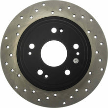 Load image into Gallery viewer, StopTech Sport Cross Drilled Brake Rotor; Rear Right (282 mm) - Centric Parts 128.40068R