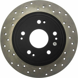 StopTech Sport Cross Drilled Brake Rotor; Rear Right (282 mm) - Centric Parts 128.40068R