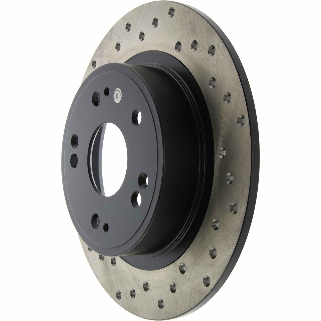 StopTech Sport Cross Drilled Brake Rotor; Rear Right (282 mm) - Centric Parts 128.40068R