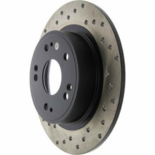 Load image into Gallery viewer, StopTech Sport Cross Drilled Brake Rotor; Rear Right (282 mm) - Centric Parts 128.40068R