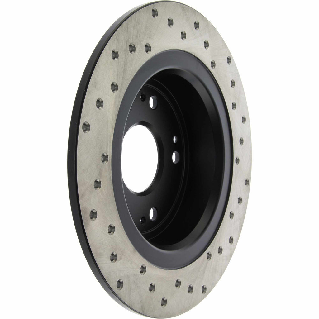 StopTech Sport Cross Drilled Brake Rotor; Rear Right (282 mm) - Centric Parts 128.40068R