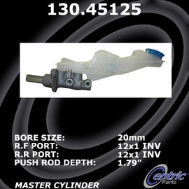 Centric Premium Brake Master Cylinder - Centric Parts 130.45125