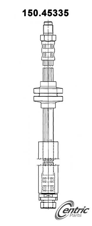 Centric Brake Hose - Centric Parts 150.45335