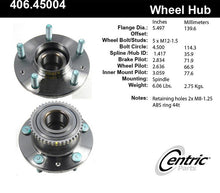 Load image into Gallery viewer, Wheel Bearing and Hub Assembly, Rear - Centric Parts 406.45004