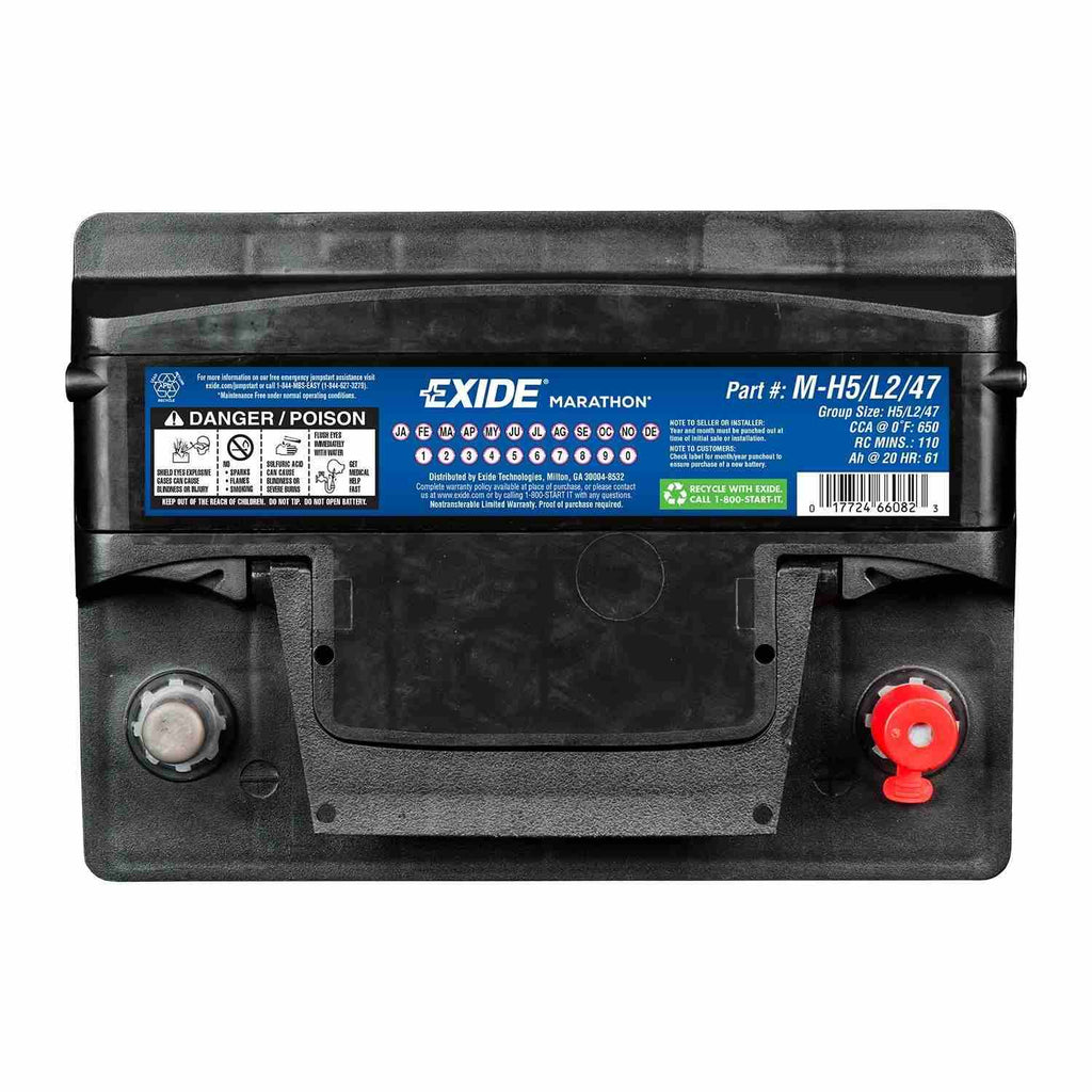 Exide Marathon Efb Batter - Exide Battery M-H5/L2/47