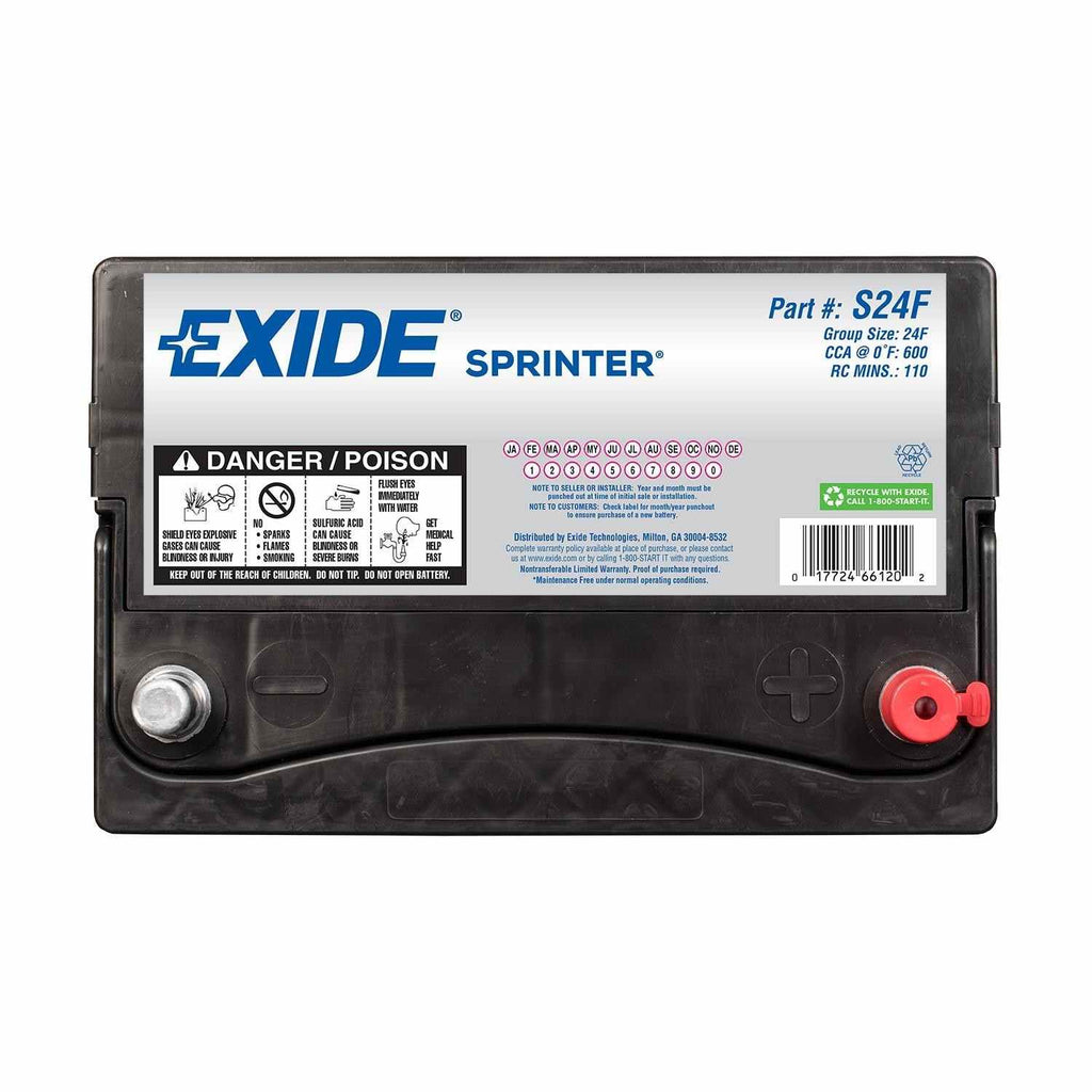 Exide Automotive Battery - Exide Battery S24F