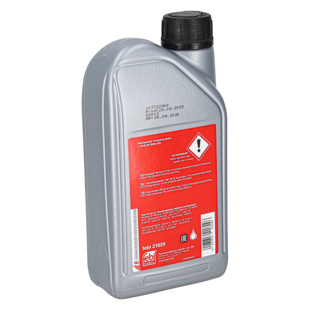 Gear Oil SAE 75W (GL-4) - Febi 21829