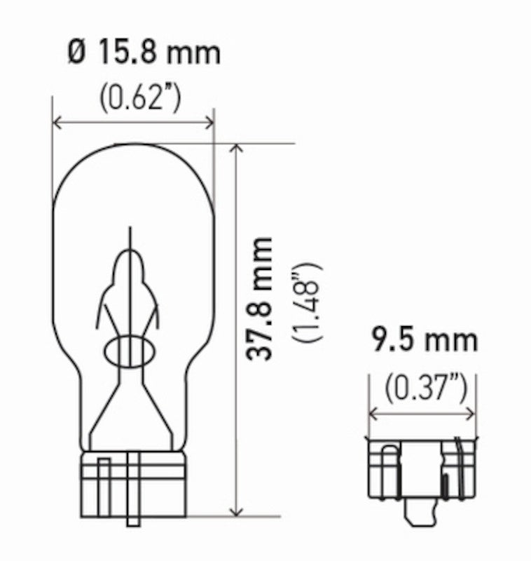 Back Up Light Bulb - Hella 921