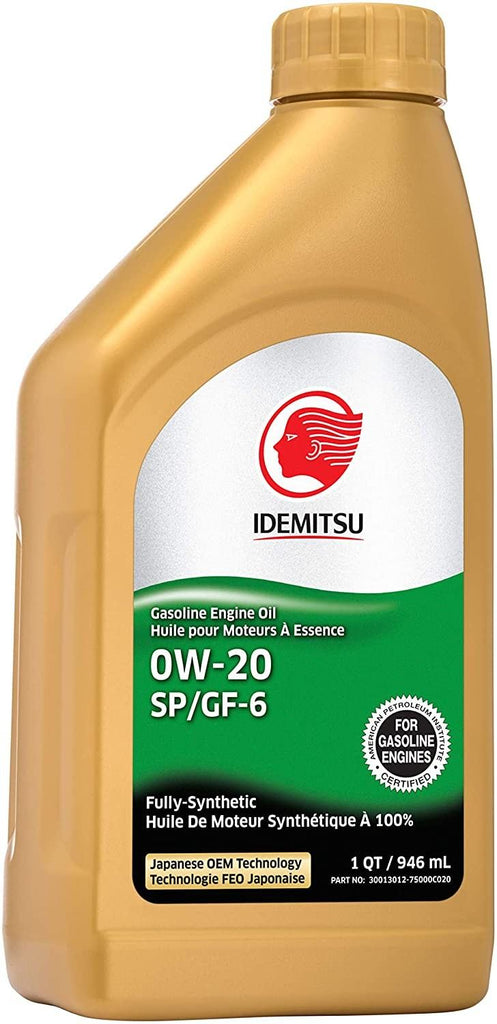 REPLACED BY 30015203-75000C020. Idemitsu Full Syn 0w20 1 Quart - Idemitsu 30013012-75000C020