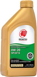 REPLACED BY 30015203-75000C020. Idemitsu Full Syn 0w20 1 Quart - Idemitsu 30013012-75000C020