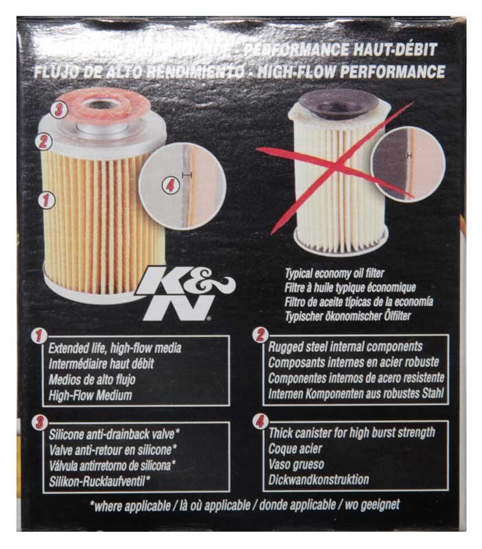 Oil Filter - K&N Filters HP-1008