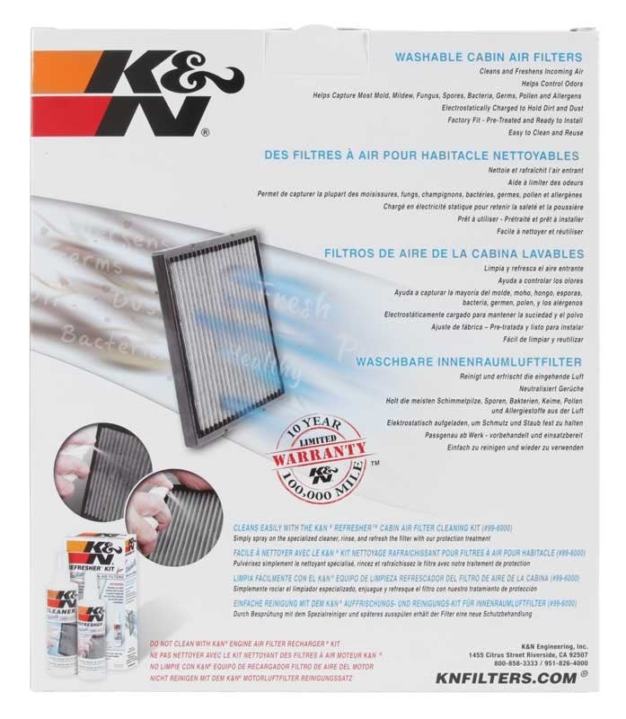 Cabin Air Filter - K&N Filters VF2000