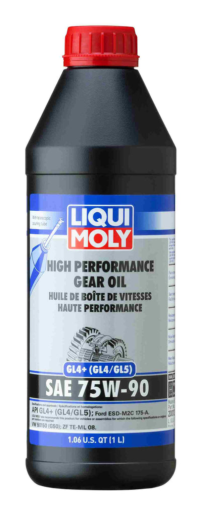 High Performance Gear Oil (GL4+) SAE 75W-90 - Liqui Moly 20012