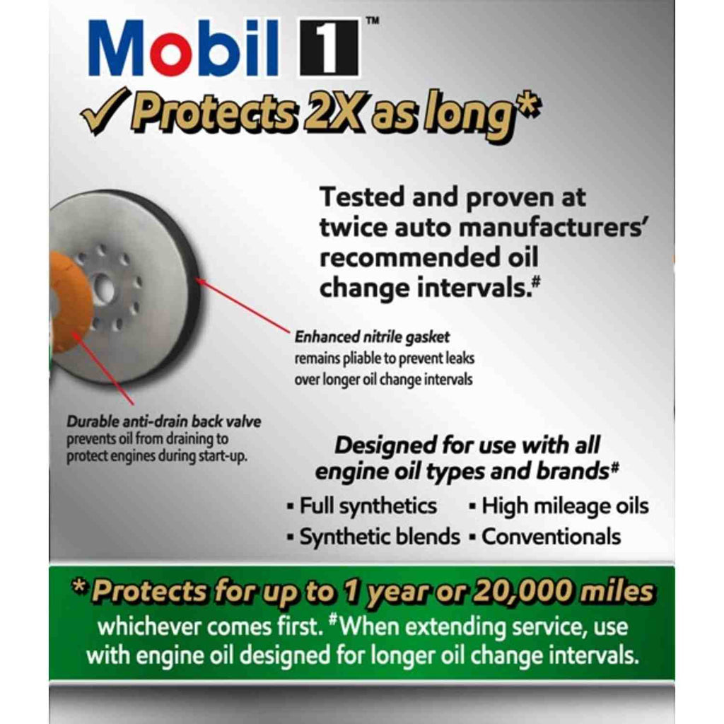 MOBIL 1 Oil Filter - Mobil-1 M1-104A