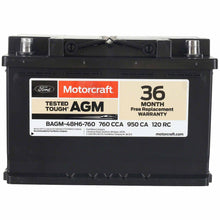 Load image into Gallery viewer, BATTERY - Motorcraft BAGM48H6760
