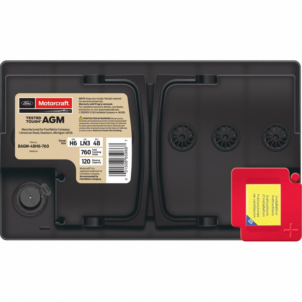 BATTERY - Motorcraft BAGM48H6760