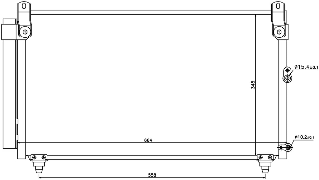 A/C Condenser and Receiver Drier Assembly - Nissens 940191