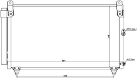 A/C Condenser and Receiver Drier Assembly - Nissens 940191