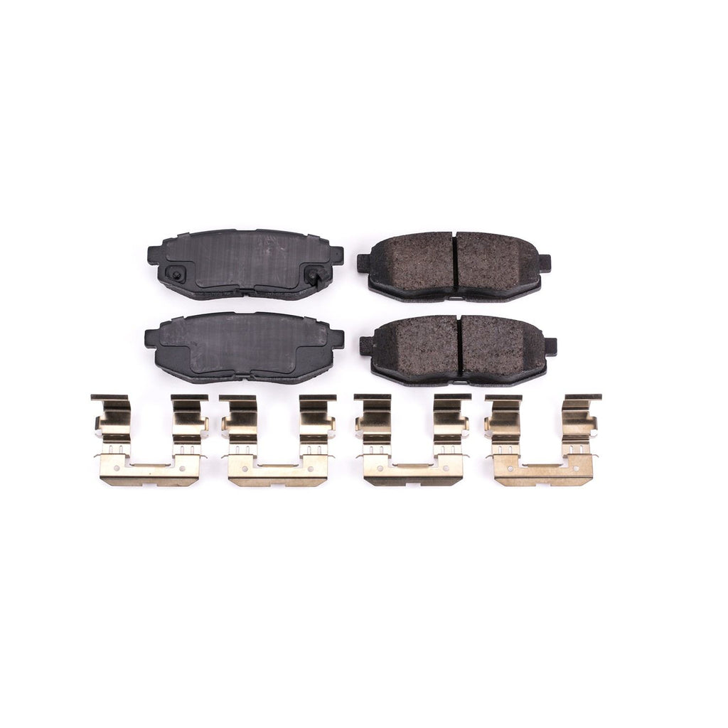Powerstop Z17 Evolution Ceramic Brake Pads with Hardware - Powerstop 17-1124