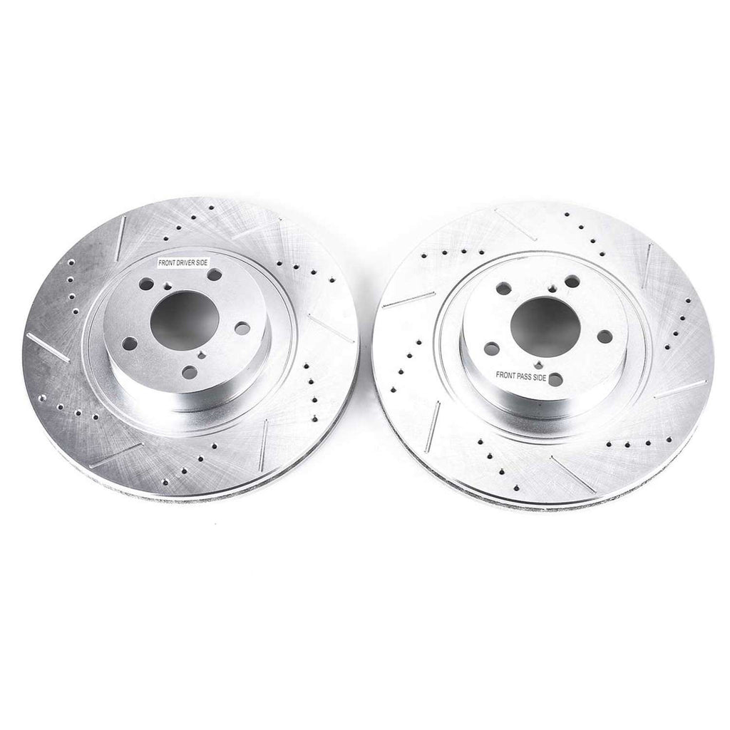 Powerstop Evolution Performance Coated Brake Rotor - Drilled and Slotted (292 mm) - Powerstop JBR1165XPR