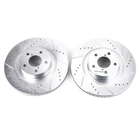 Powerstop Evolution Performance Coated Brake Rotor - Drilled and Slotted (292 mm) - Powerstop JBR1165XPR