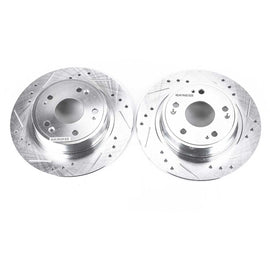 Powerstop Evolution Performance Coated Brake Rotor - Drilled and Slotted (282 mm) - Powerstop JBR1167XPR