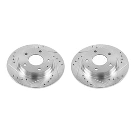 Powerstop Evolution Performance Coated Brake Rotor - Drilled and Slotted (265 mm) - Powerstop JBR1594XPR