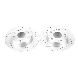 Powerstop Evolution Performance Coated Brake Rotor - Drilled and Slotted (260 mm) - Powerstop JBR1728XPR