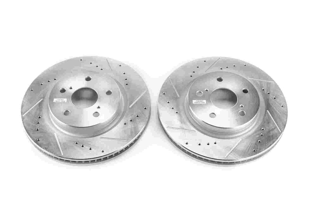 Powerstop Evolution Performance Coated Brake Rotor - Drilled and Slotted (305 mm) - Powerstop JBR1763XPR