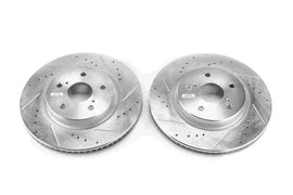 Powerstop Evolution Performance Coated Brake Rotor - Drilled and Slotted (305 mm) - Powerstop JBR1763XPR