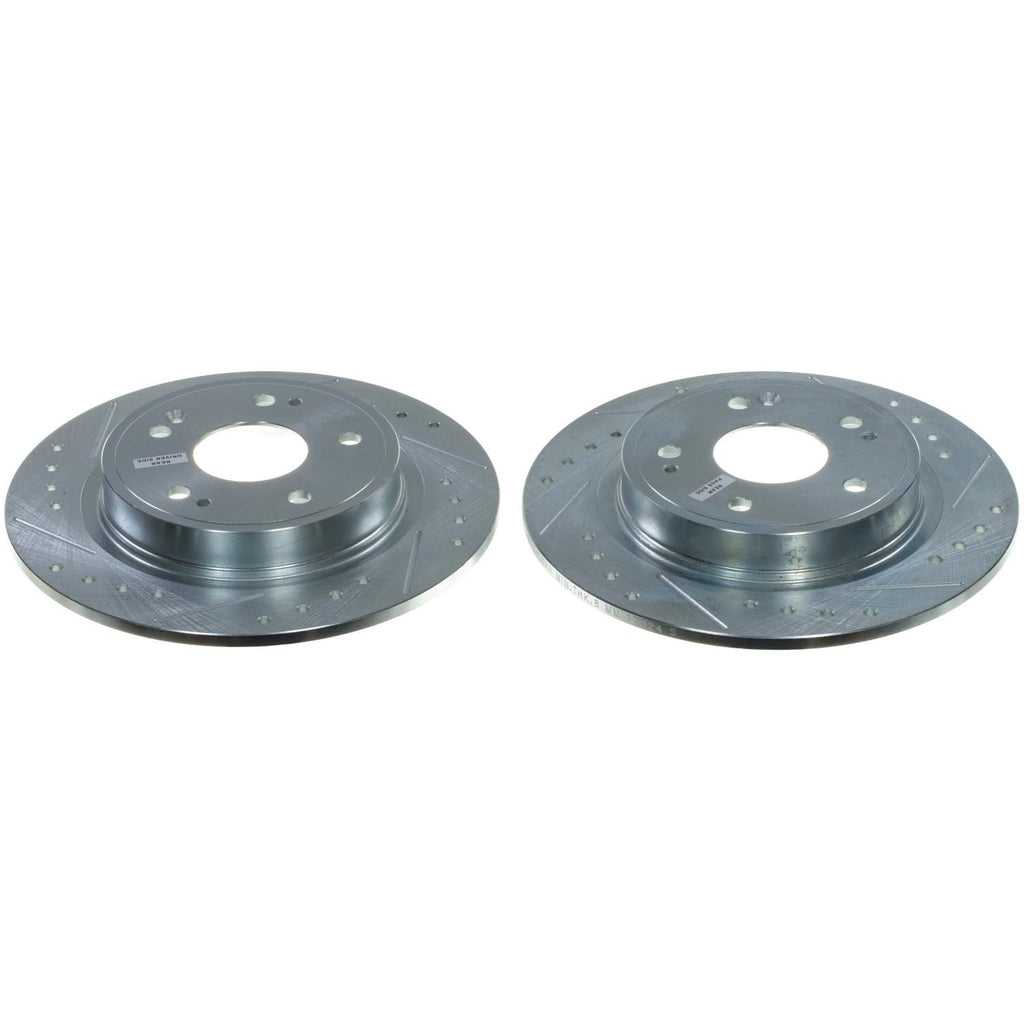 PowerStop Evolution Performance Drilled and Slotted Rotor Pair - Powerstop JBR1925XPR