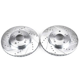 Powerstop Evolution Performance Coated Brake Rotor - Drilled and Slotted (282 mm) - Powerstop JBR709XPR