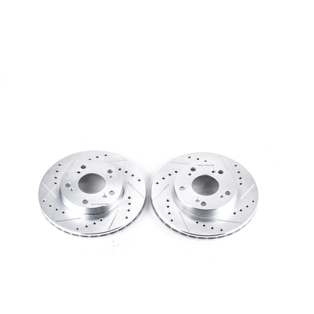 Powerstop Evolution Performance Coated Brake Rotor - Drilled and Slotted (262 mm) - Powerstop JBR962XPR