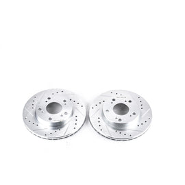 Powerstop Evolution Performance Coated Brake Rotor - Drilled and Slotted (262 mm) - Powerstop JBR962XPR