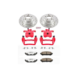 Z26 Street Performance Ceramic Brake Pad, Drilled Slotted Rotor, and Caliper Kit - Powerstop P8-KC447-26