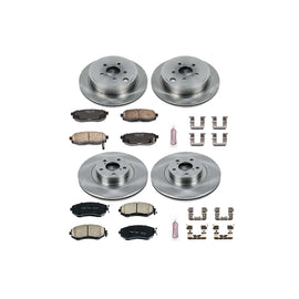OE Stock Replacement Low-Dust Ceramic Brake Pad and Rotor Kit - Powerstop KOE6164