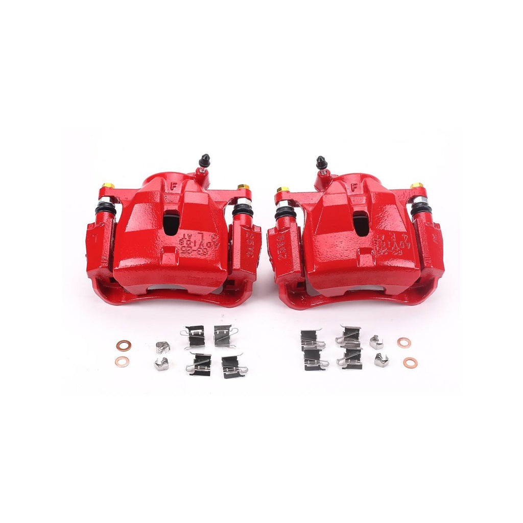 Red Powder Coated Calipers - Powerstop S3196A
