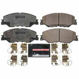 PowerStop - Z26 Performance Carbon-Fiber Ceramic Brake Pads with Hardware Kit - Powerstop Z26-2185