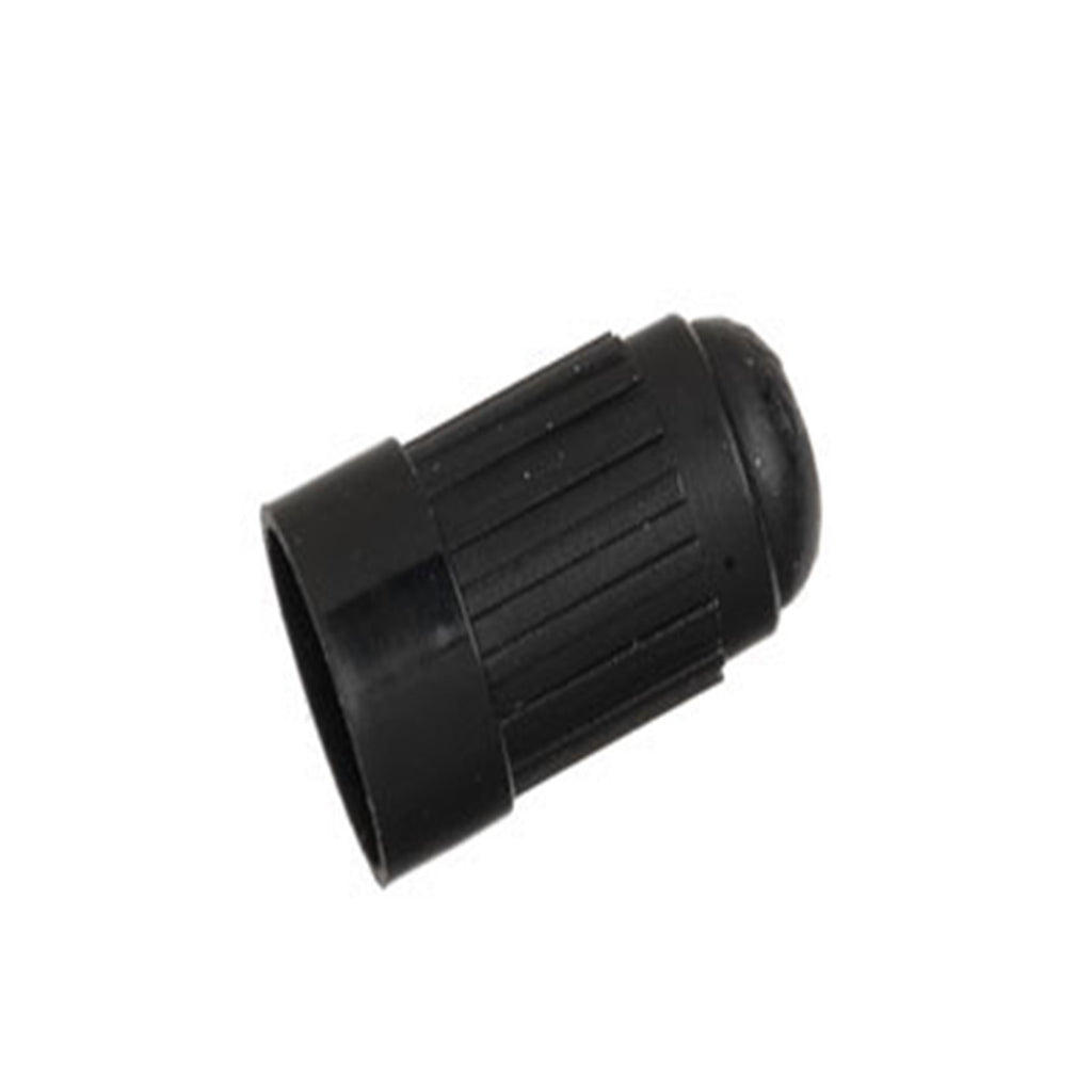 Black Plastic Sealing Cap - 100 Pack - Schrader Valves 20595