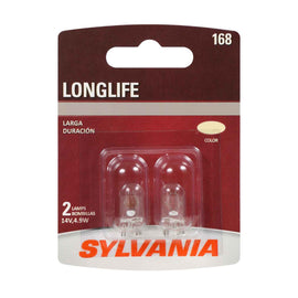 168 Long Life Incandescent - Sylvania Bulbs 168LL.BP2