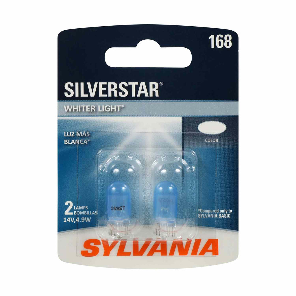 168 Silverstar Incandescent - Sylvania Bulbs 168ST.BP2