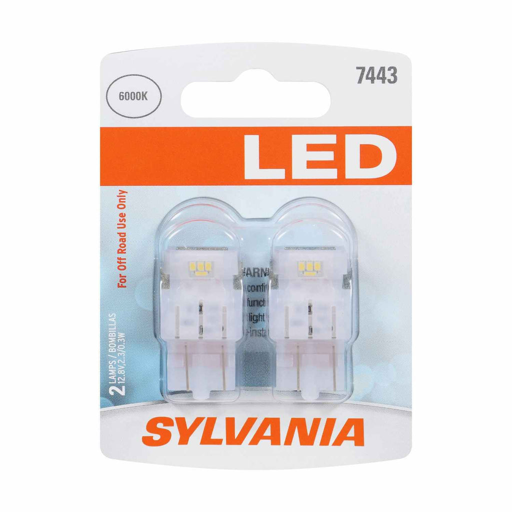 7443 Sylvania Led Led Blister Card 2 - Sylvania Bulbs 7443SL.BP2