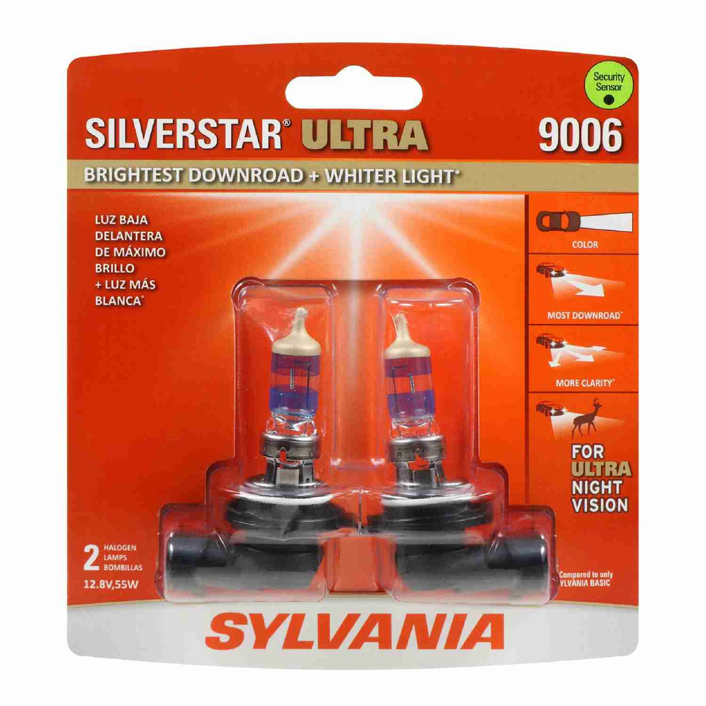 9006 Silverstar Ultra Halogen - Sylvania Bulbs 9006SU.BP2