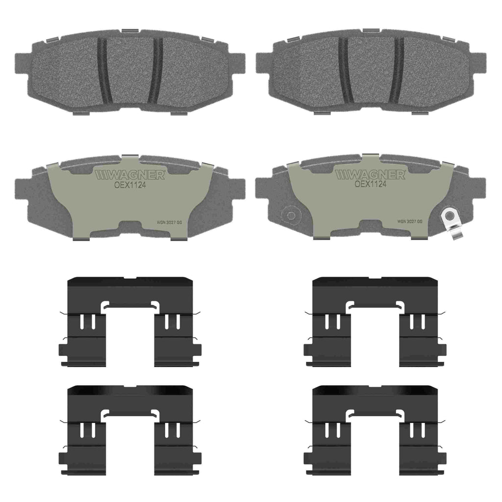 OEX Rear Disc Brake Pad Set Premium Ceramic - Wagner Brakes OEX1124